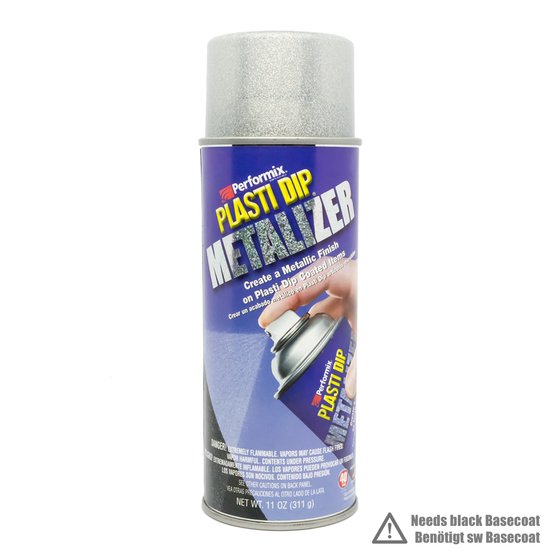 Pintura removible Plasti Dip Bright Aluminium Metalizer