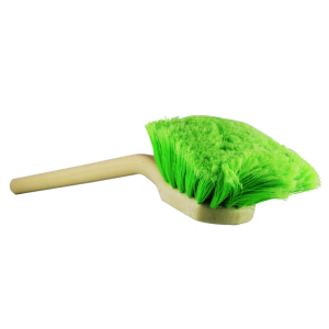 Limpiador llantas auto Flagged Tip Brush verde de mango largo