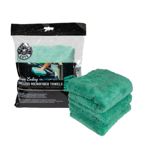 Paño microfibra Happy Ending Edgless Microfiber Towel 16" X 16" (3 Pack) verde
