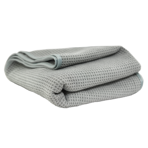 Toalla secado Waffle Weave Gray Matter Microfiber Drying Towel 36" x 25"